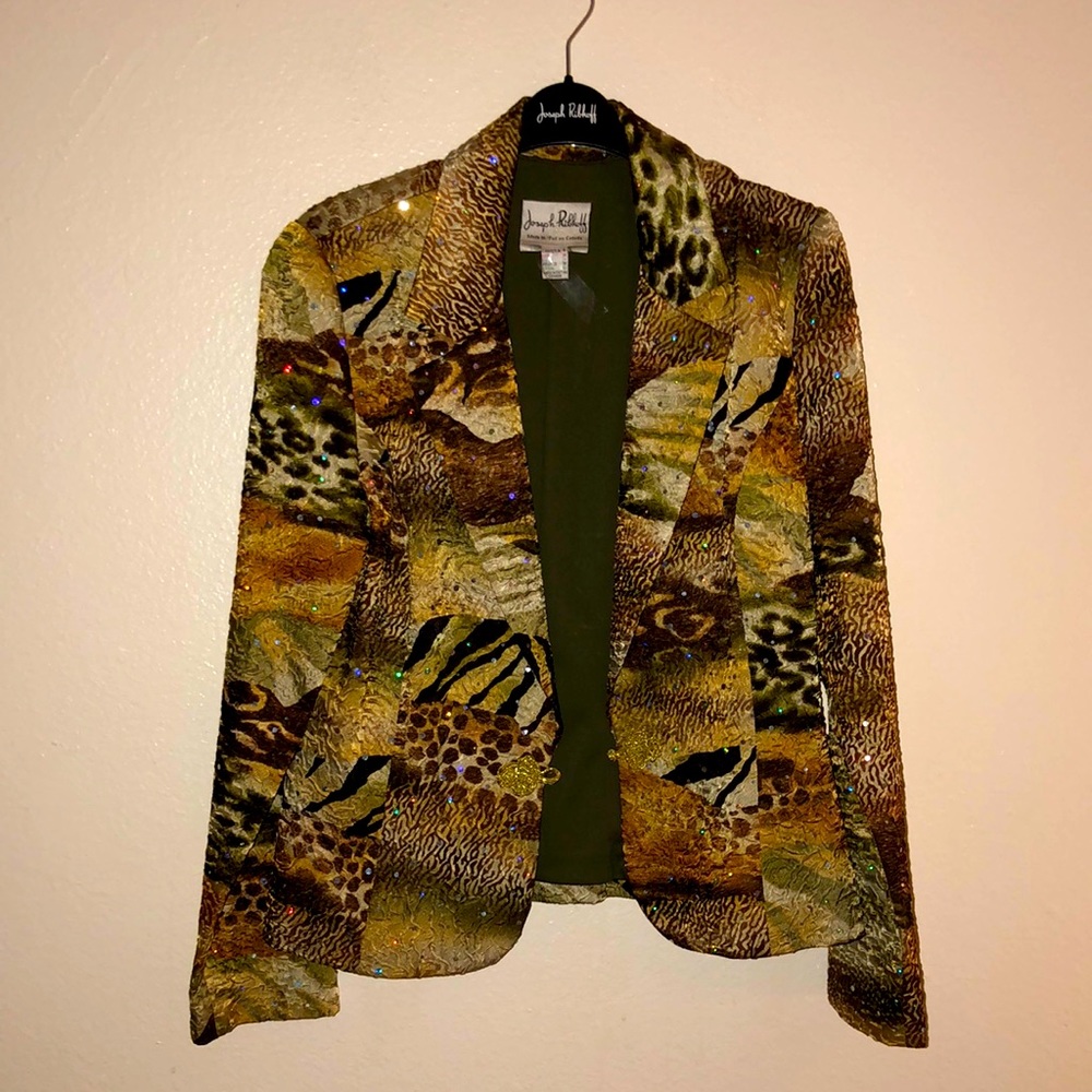Joseph Ribkoff Vintage leopard Size 8 Jacket